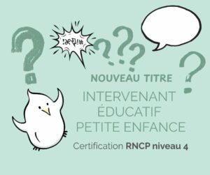 titre professionnel Intervenant éducatif petite enfance