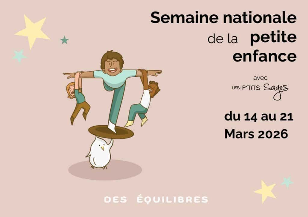 Activités d'éveil ludique durant la Semaine Nationale de la Petite Enfance avec l'organisme de formation Les P'tits Sages.
